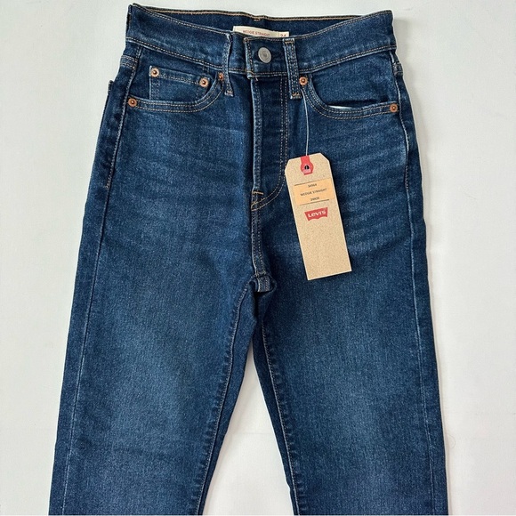 Levi’s Wedgie Straight Jeans Size 24 Women - Picture 2 of 14
